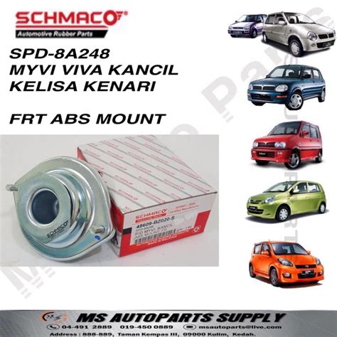 Schmaco Absorber Mounting Pd Myvi Kancil Kelisa Kenari Viva