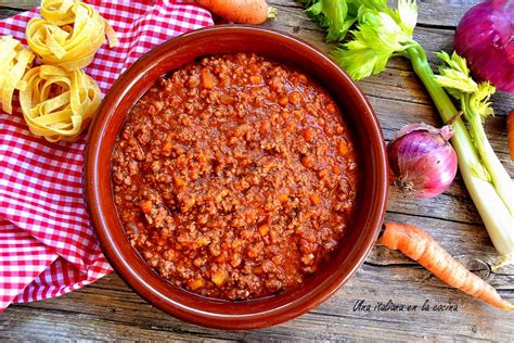 Salsa Boloñesa Autentica O Ragú Alla Bolognese Una Italiana En La Cocina