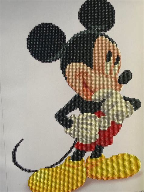 Mickey Mouse Completed Diamond Painting Etsy