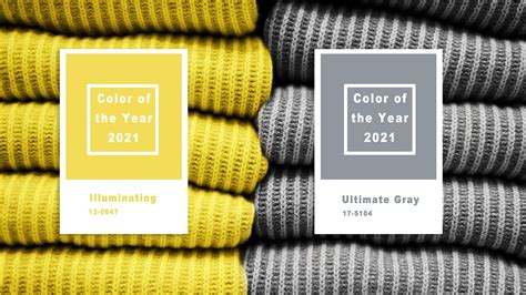 Los Colores De Pantone Para Illuminating Y Ultimate Grey Black