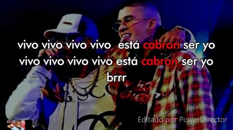 está Cabrón Ser Yo Karaoke letra Bad Bunny x Anuel AA YouTube