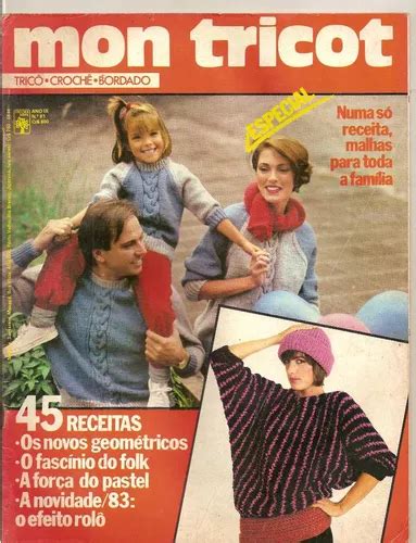 Revista Mon Tricot 45 Receitas MercadoLivre