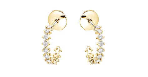 Paris 1901 XS Yellow Gold Diamond Earrings Gemmyo