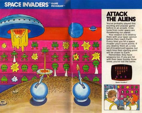 Animated Original Atari 2600 Space Invaders Box Art