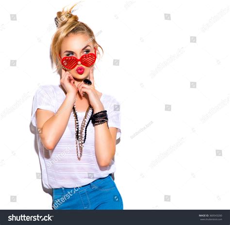 Beautiful Blonde Girl Jeans Wearing Images Stock Photos Vectors Shutterstock