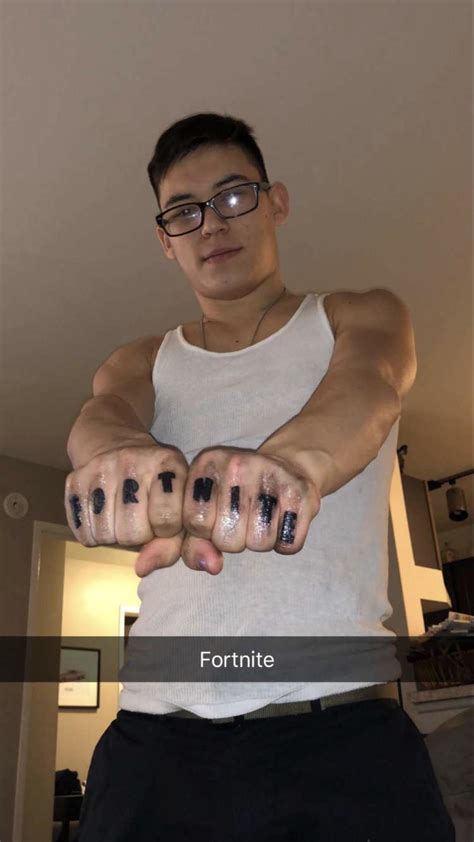 My Friend Actually Tattooed Fortnite On His Knuckles Rfortnitebr