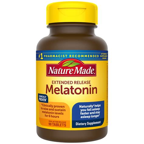 Buy Nature Made Melatonin 4 Mg Extended Release Tablets Dietary