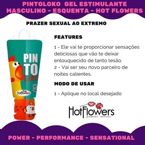 Pintoloko Gel Estimulante Masculino Hot Flowers Sex Shop