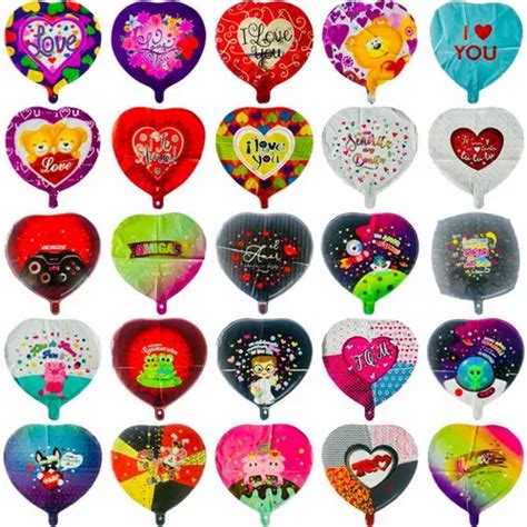 Globos Metalicos San Valentin Pulgadas Surtidos Meses Sin Intereses