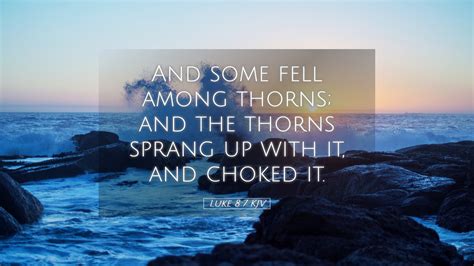 Luke 8 7 KJV Desktop Wallpaper And Some Fell Among Thorns And The