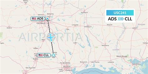 USC241 Flight Status Airnet Express: Dallas to College Station