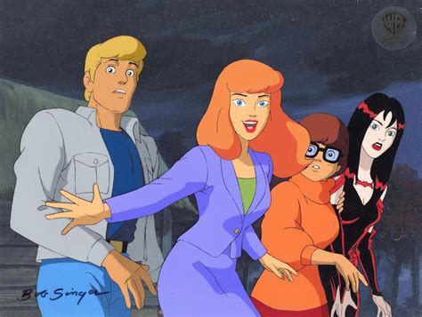 Scooby Doo And The Witchs Ghost Original Production Cel On Original Background Ph