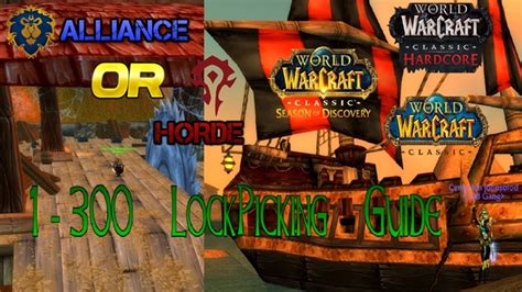 Quick Classic 1 300 Lockpicking Guide World Of Warcraft YouTube