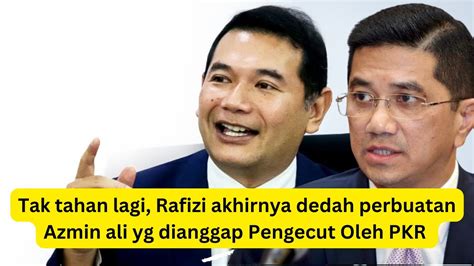 Tak Sangka Langsung RAFIZI Tak Tahan Lagi Akhirnya Dedahkan Perbuatan