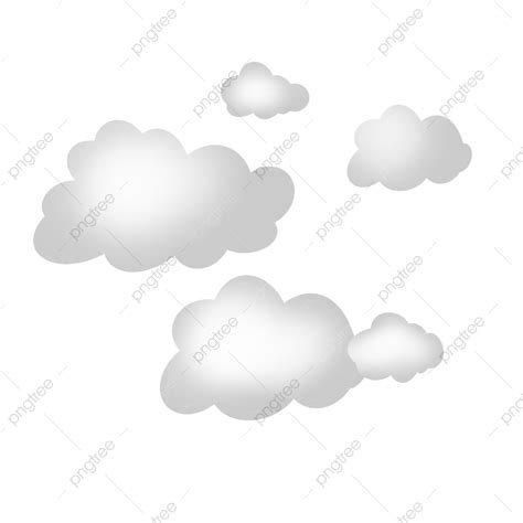 Cute Cloud White Transparent Cute Cartoon Clouds Cartoon Vector