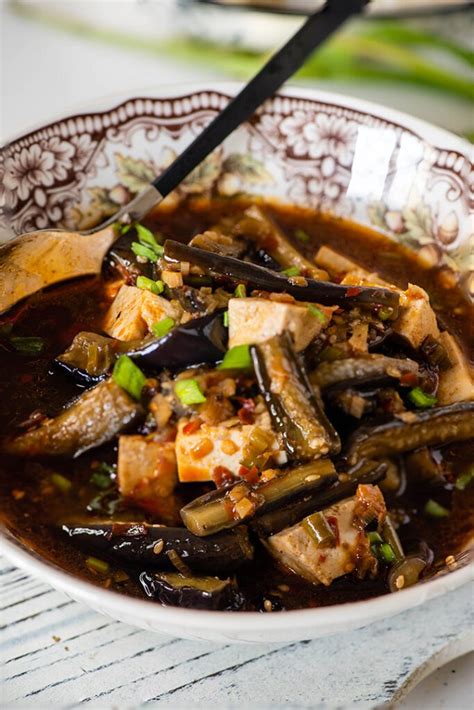 Chinese Eggplant Tofu Recipe Vegan Gluten Free And Flavourful Dish