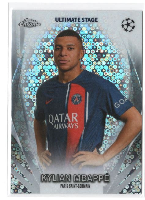 2023 24 Topps Chrom Kylian Mbappe ultimative Bühne USC 39 Paris Saint