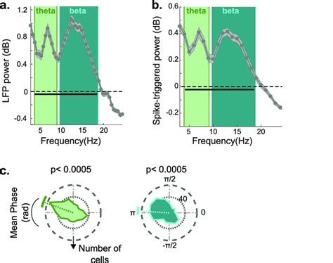 LFP Power And Theta And Beta Phase Locking Of Neurons A LFP Power