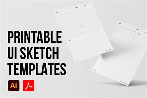 Printable UI Sketch Templates