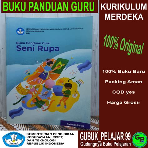 Jual Buku Panduan Guru Seni Rupa Untuk Smp Kelas Kurikulum Merdeka