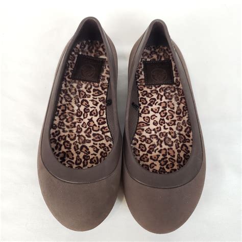 Crocs Mammoth Flats Faux Fur Lined Ballet Flats Brown… - Gem