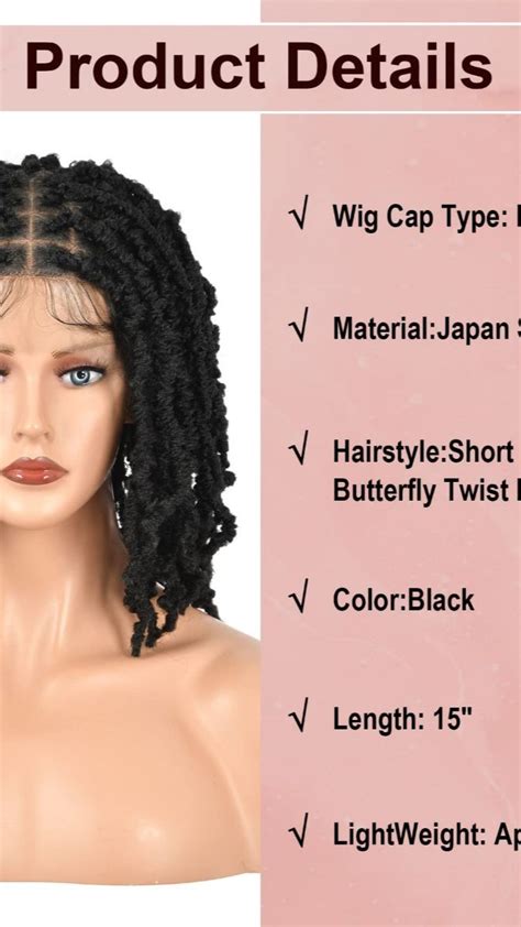 Kalyss Locs Braided Wigs Lace Front Braids Wig Square Knotless