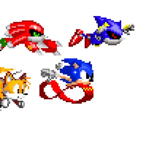 Pixilart - Metal sonic VS Sonic by Sonic-Gamer