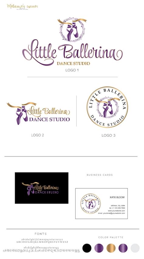 Dance studio logo design 377 | Etsy