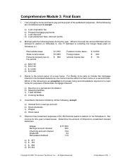 Comp Final Exam Part Student Pdf Pdf Comprehensive Module