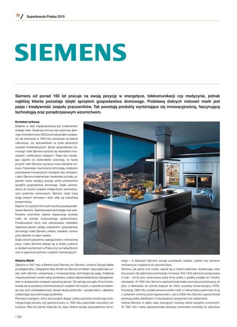 Case Study Marki Siemens Z Albumu Superbrands Polska Pdf