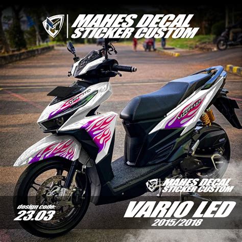 Jual COD Promo Decal Sticker Vario Led 125 150 Full Body Gradasi Api