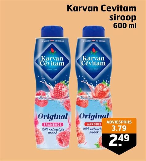 Karvan Cevítam siroop 600ml aanbieding bij Trekpleister