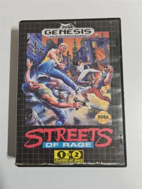 Streets Of Rage Sega Genesis Mega Drive Game Complete Eur