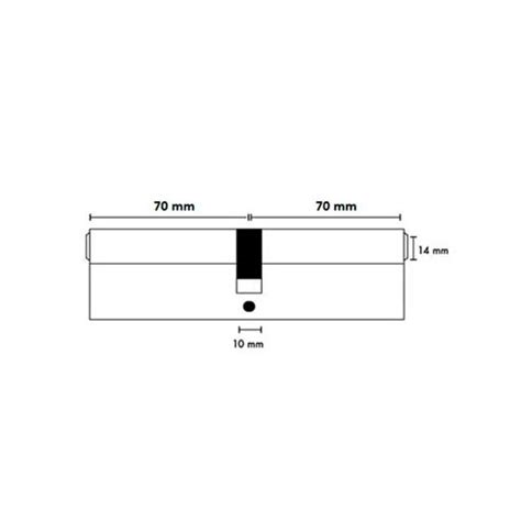 CILINDRO LLAVE LLAVE LLAVE MARIPOSA DE SEGURIDAD 140 MM Alis