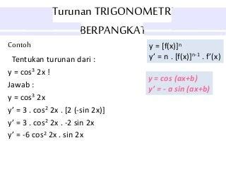 Contoh Turunan Trigonometri Koleksi Gambar