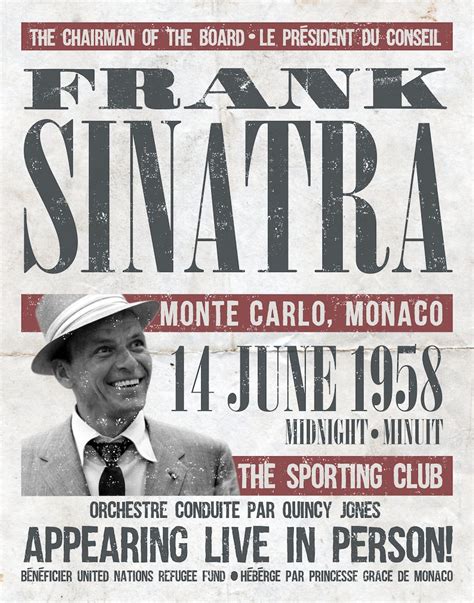 FRANK SINATRA Re-Imagined Concert Poster Print 11x14 Retro | Etsy