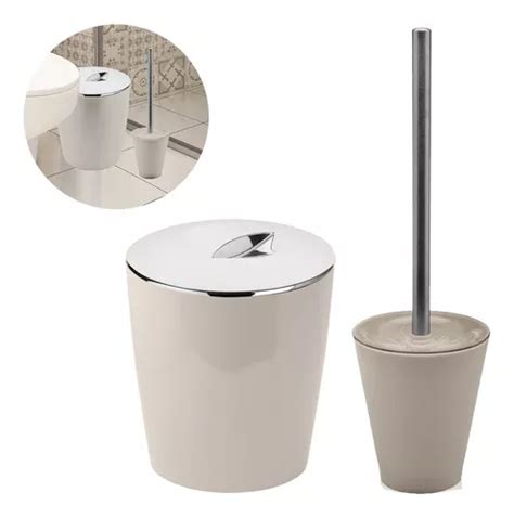 Set de baño papelera de reciclaje 5 L y soporte sanitario o