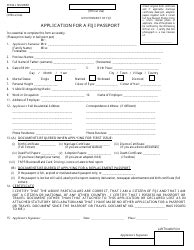 Fiji Application Form for a Fiji Passport - Fill Out, Sign Online and ...