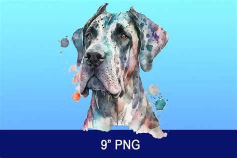 Great Dane Watercolor Sublimation Graphic By Jkmorgandesigns · Creative