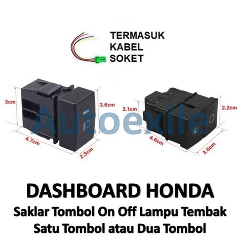 Jual Saklar Lampu Mobil Honda Satu Dua Switch Tombol On Off V