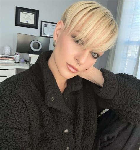 Kurze Und S E Blonde Pixie Cut Ideen