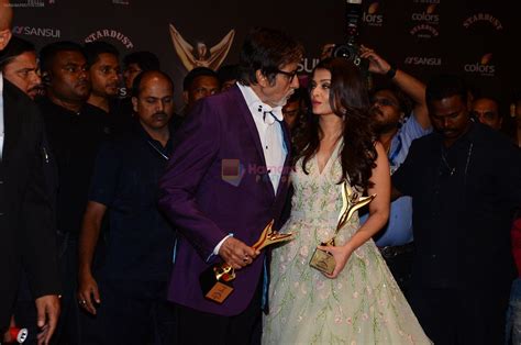 Aishwarya Rai Bachchan Amitabh Bachchan At The Red Carpet Of Stardust