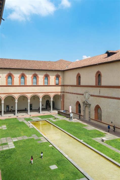 La Corte Ducale En El Castillo Castello Sforzesco De Sforza Fotograf A