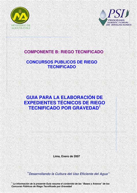 Pdf Guia Para La ElaboraciÓn De Expedientes TÉcnicos De … Pdfslide Net