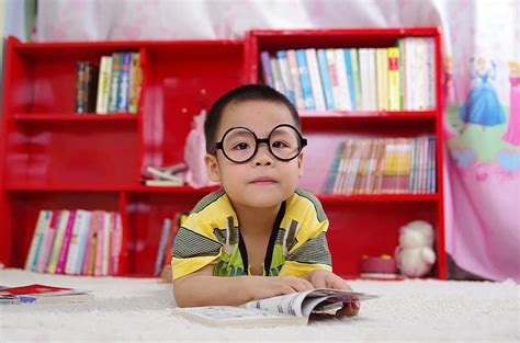 Boy Reading Book Glasses Books Baby Kids Little How To Read