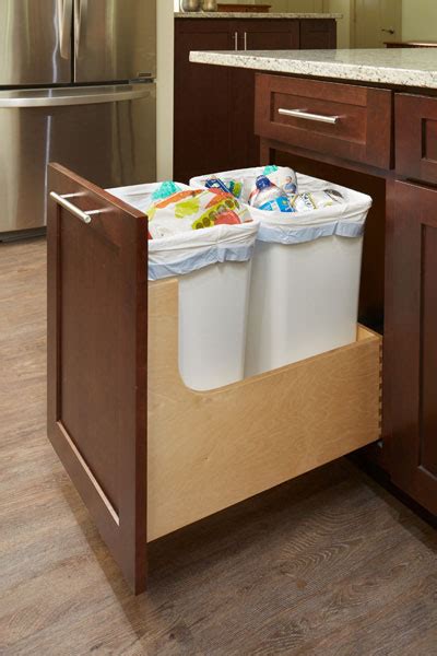 Trash Can Drawer Cabinet Measure Side To Side Front To Back And Top