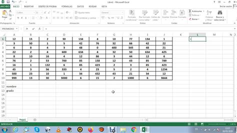 Como Promediar En Excel Usan