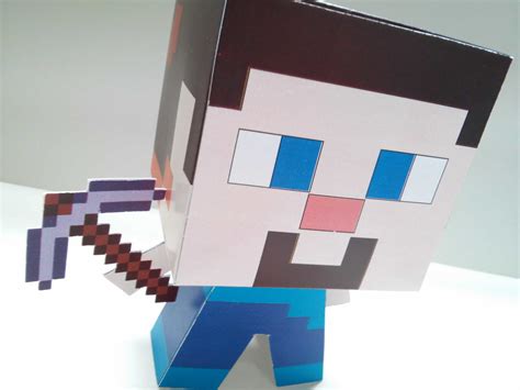 Paper Toy 3d Minecraft Steve Zip Person Elo7