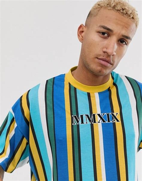 Asos Vertical Stripe Roman Numerals Latest Trends Oversized