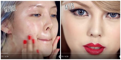 Before And After Makeup Asian Tutorial